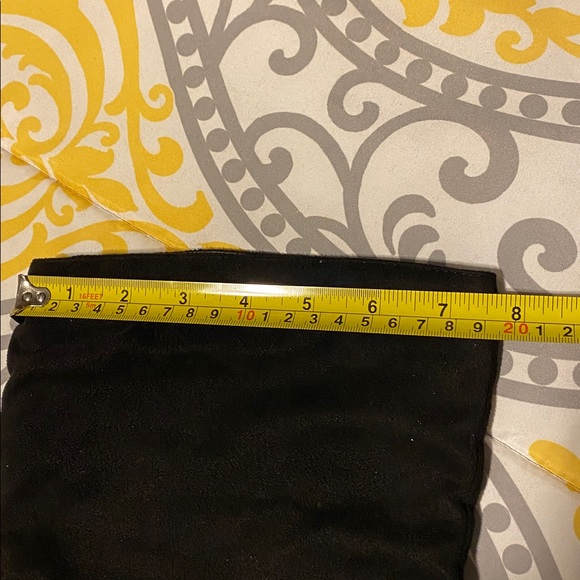 Black Suede scrunch Women's Boots - Picture 4 of 4